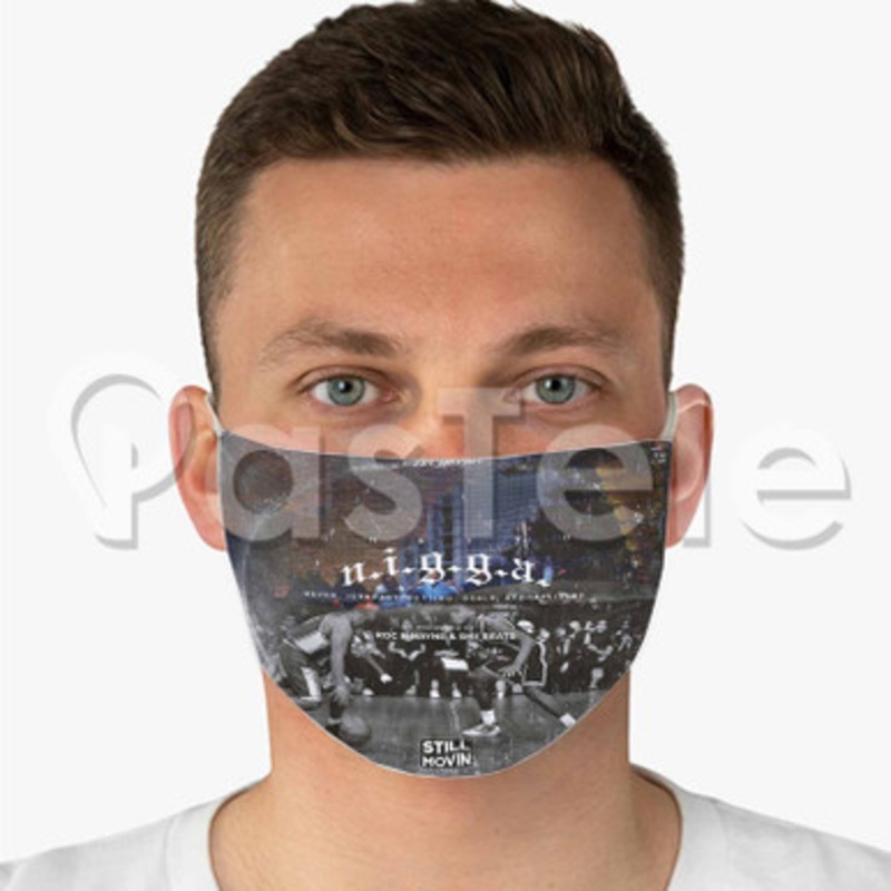 Ghetto Nigga Dizzy Wright Custom Fabric Face Mask Polyester Two Layers Cloth Washable