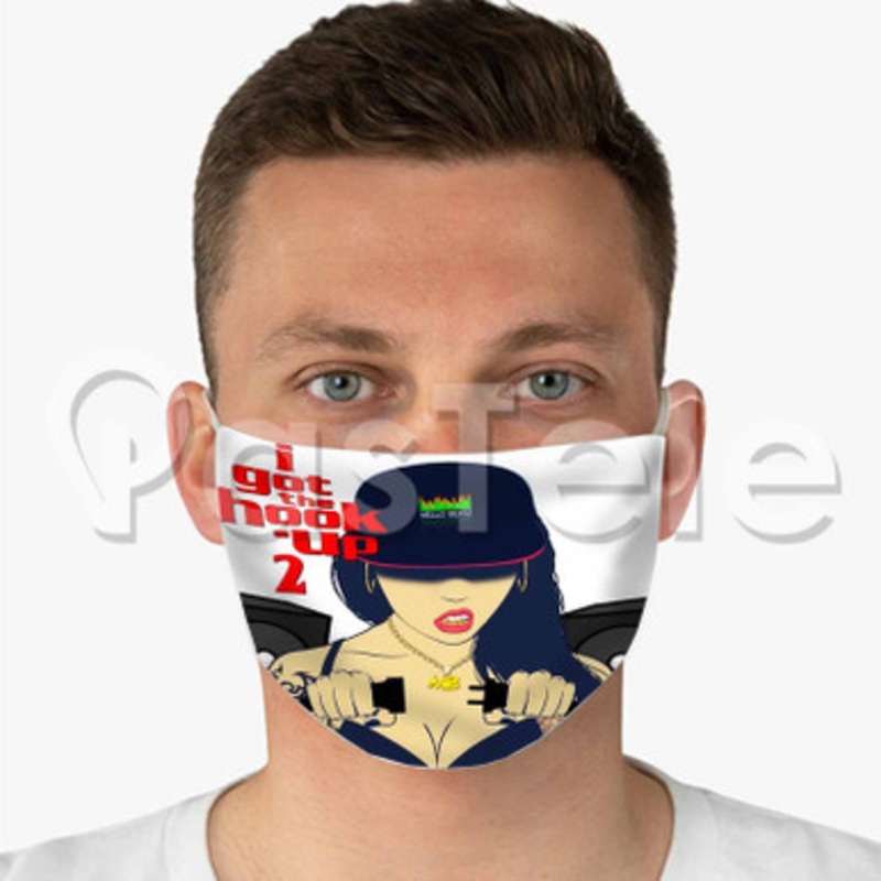 I Got The Hookup Mello Beatz Custom Fabric Face Mask Polyester Two Layers Cloth Washable
