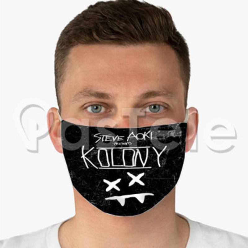 If I Told You That I Loved You Steve Aoki Feat Wale Custom Fabric Face Mask Polyester Two Layers Cloth Washable