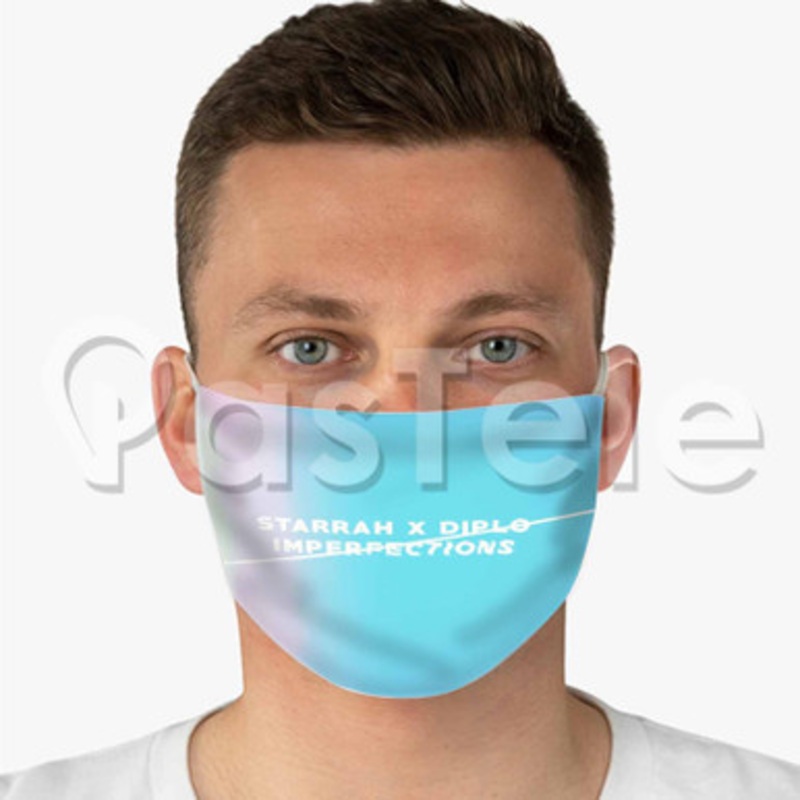 Imperfections Starrah Diplo Custom Fabric Face Mask Polyester Two Layers Cloth Washable