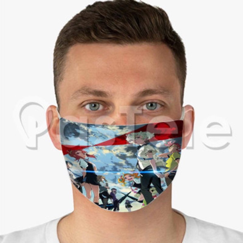 Kiznaiver Custom Fabric Face Mask Polyester Two Layers Cloth Washable