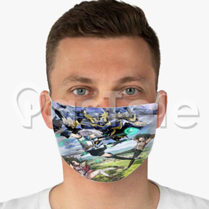 Knight s Magic Custom Fabric Face Mask Polyester Two Layers Cloth Washable