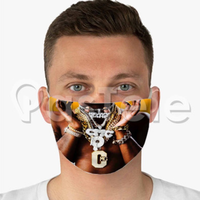 Letter 2 The Trap Yo Gotti Mike Will Made It Custom Fabric Face Mask Polyester Two Layers Cloth Washable