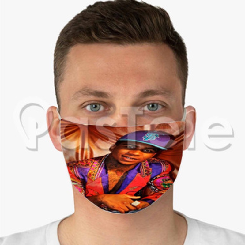 Lil B Custom Fabric Face Mask Polyester Two Layers Cloth Washable