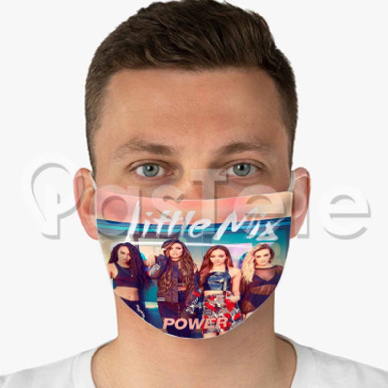 Little Mix Power Custom Fabric Face Mask Polyester Two Layers Cloth Washable
