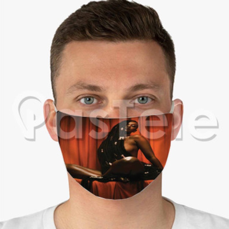 LMK Kelela Custom Fabric Face Mask Polyester Two Layers Cloth Washable