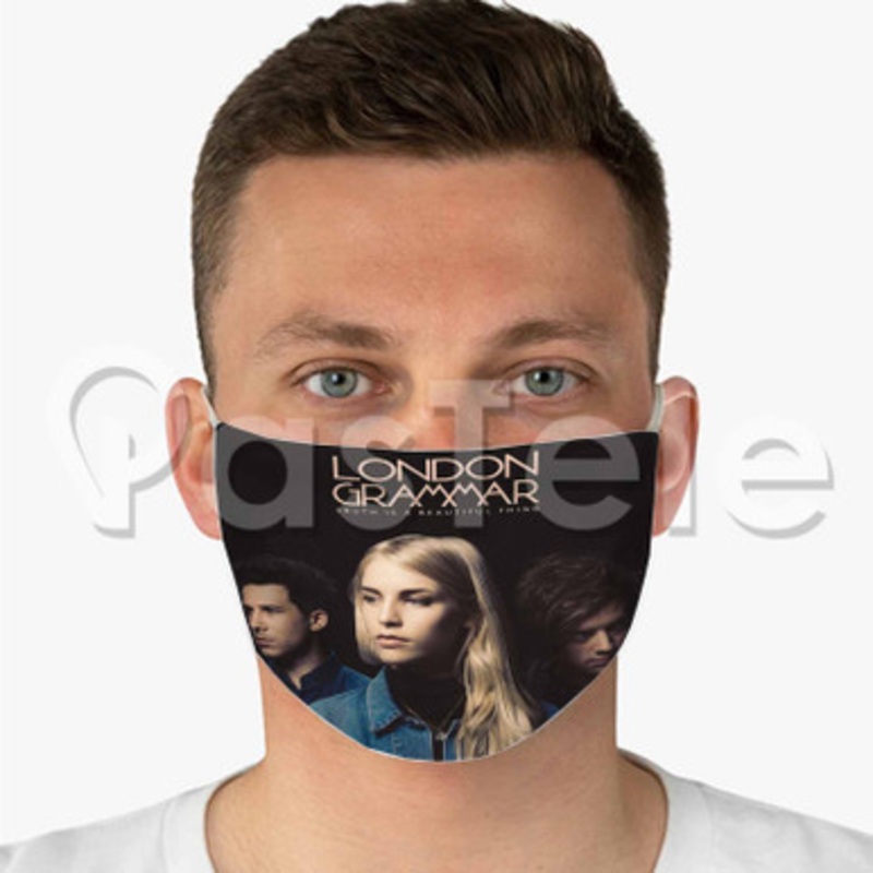 London Grammar Truth Is A Beautiful Thing Custom Fabric Face Mask Polyester Two Layers Cloth Washable