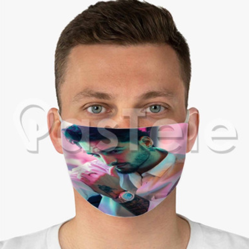 Maluma Custom Fabric Face Mask Polyester Two Layers Cloth Washable