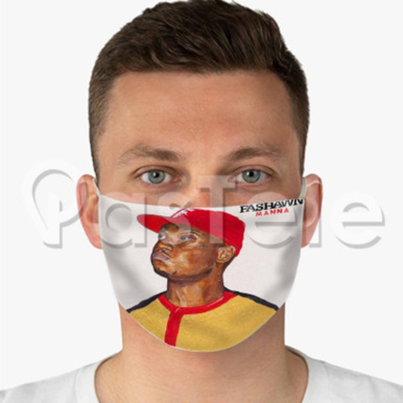 Manna Fashawn Custom Fabric Face Mask Polyester Two Layers Cloth Washable