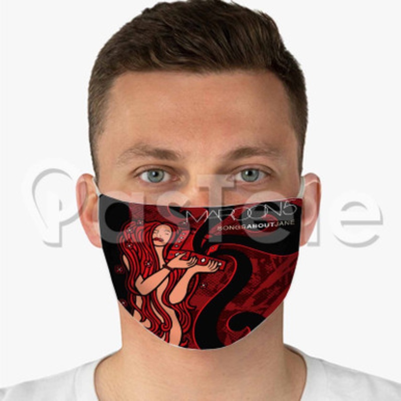 Maroon 5 Songs About Jane Custom Fabric Face Mask Polyester Two Layers Cloth Washable