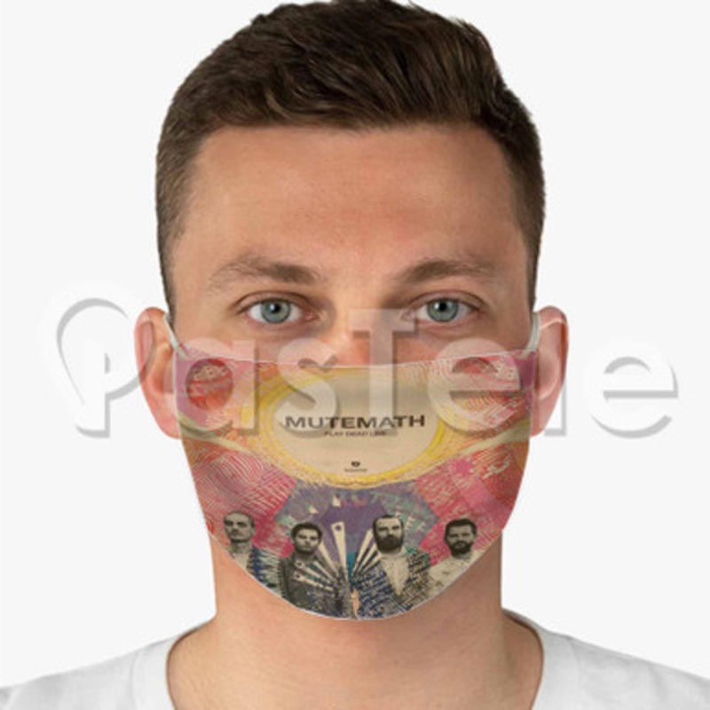 Mutemath Play Dead Live Custom Fabric Face Mask Polyester Two Layers Cloth Washable