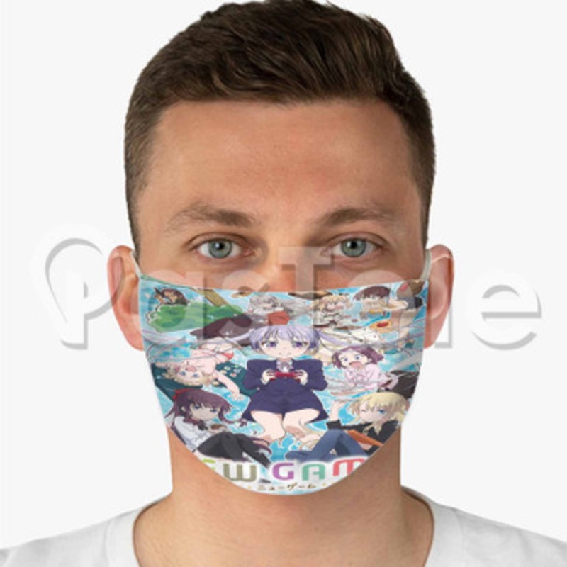 New Game Custom Fabric Face Mask Polyester Two Layers Cloth Washable