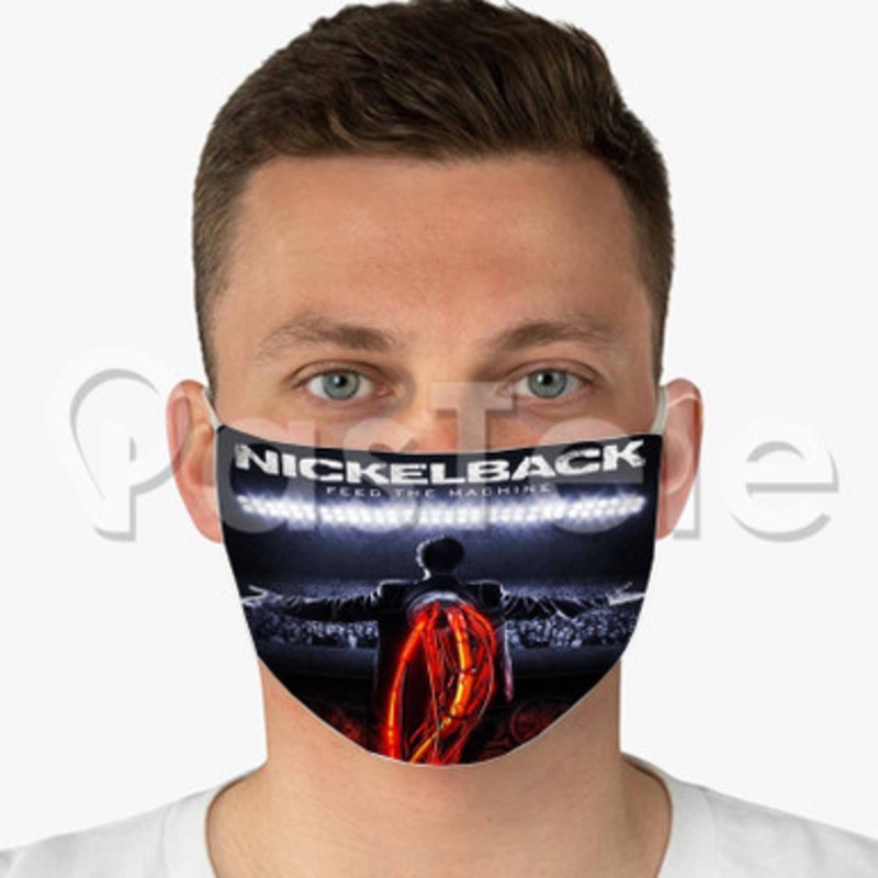 Nickelback Feed the Machine Custom Fabric Face Mask Polyester Two Layers Cloth Washable