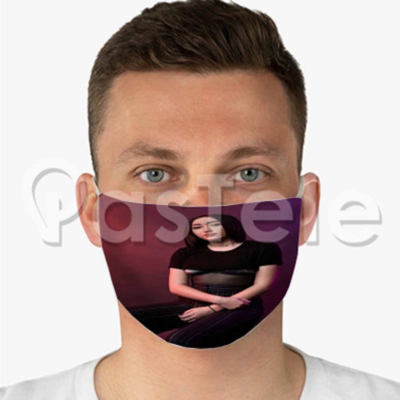 Noah Cyrus Custom Fabric Face Mask Polyester Two Layers Cloth Washable