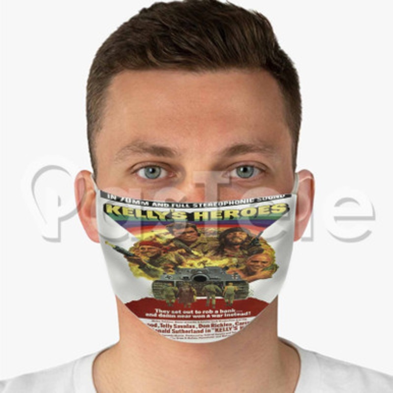 Oddball Kelly s Heroes Custom Fabric Face Mask Polyester Two Layers Cloth Washable