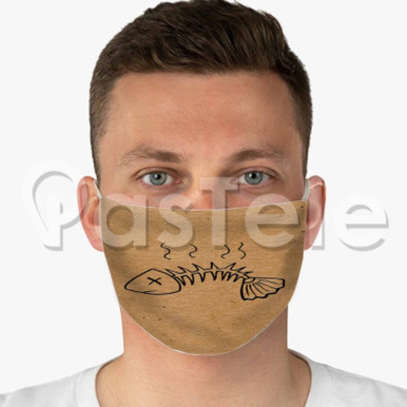 Panties In A Jumble Apollo Brown Planet Asia Custom Fabric Face Mask Polyester Two Layers Cloth Washable