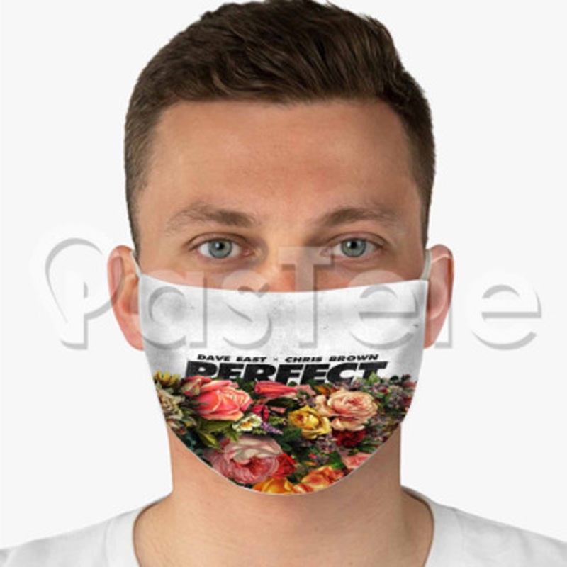 Perfect Dave East Feat Chris Brown Custom Fabric Face Mask Polyester Two Layers Cloth Washable