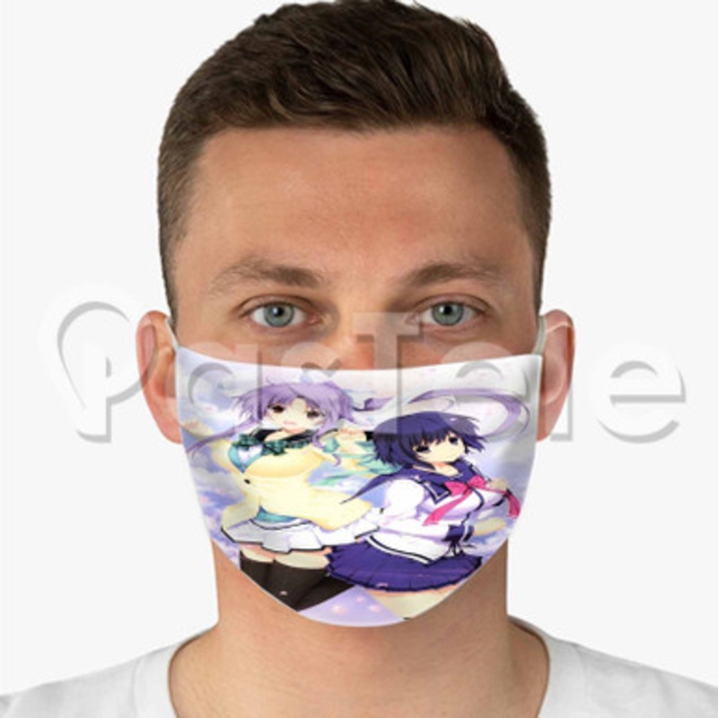 Pretty x Cation 2 The Animation Custom Fabric Face Mask Polyester Two Layers Cloth Washable