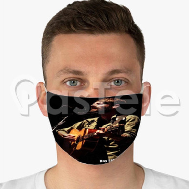 Ray La Montagne Custom Fabric Face Mask Polyester Two Layers Cloth Washable