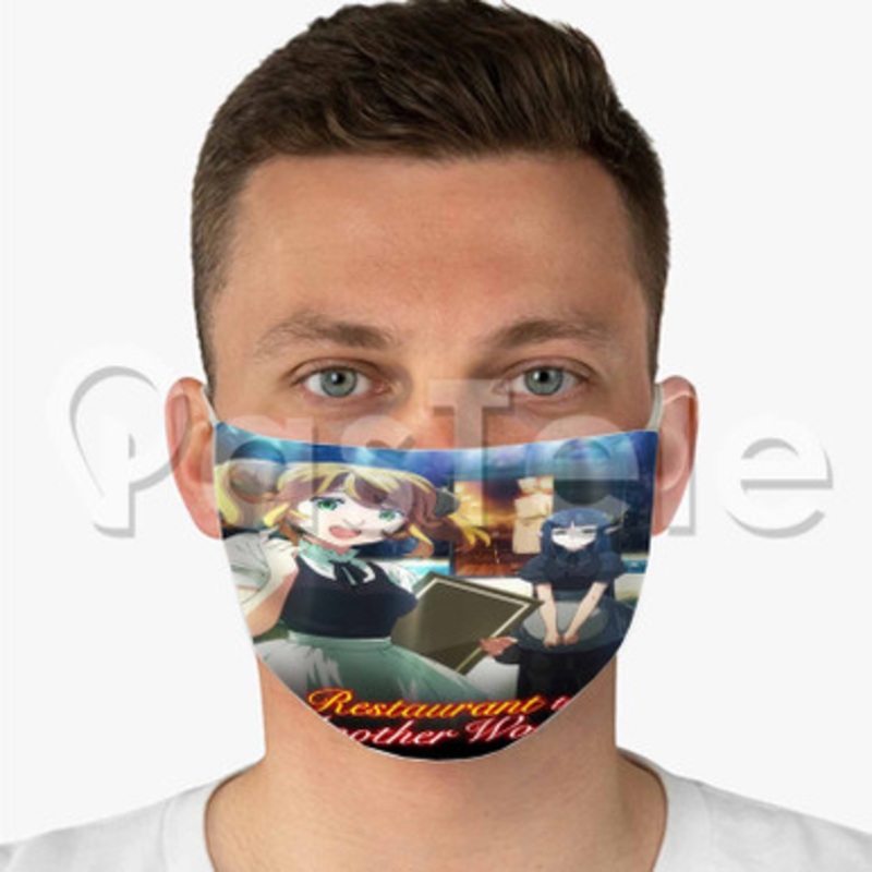 Restaurant to Another World Custom Fabric Face Mask Polyester Two Layers Cloth Washable
