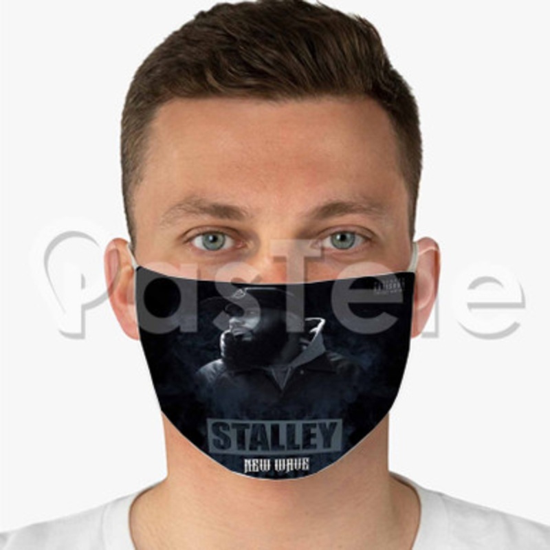 Stalley New Wave Custom Fabric Face Mask Polyester Two Layers Cloth Washable
