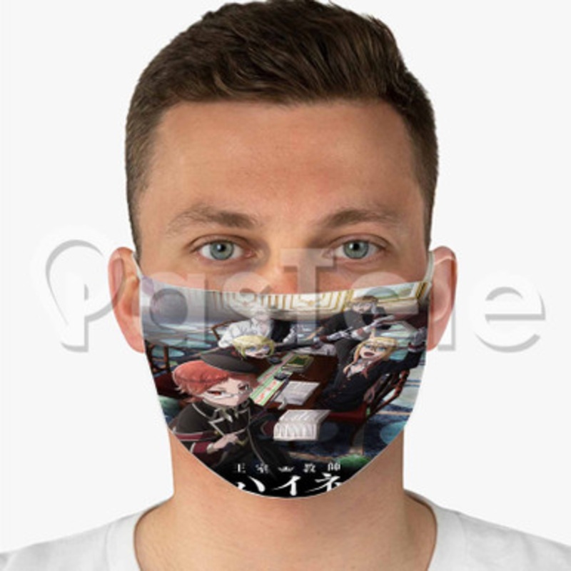 The Royal Tutor Custom Fabric Face Mask Polyester Two Layers Cloth Washable