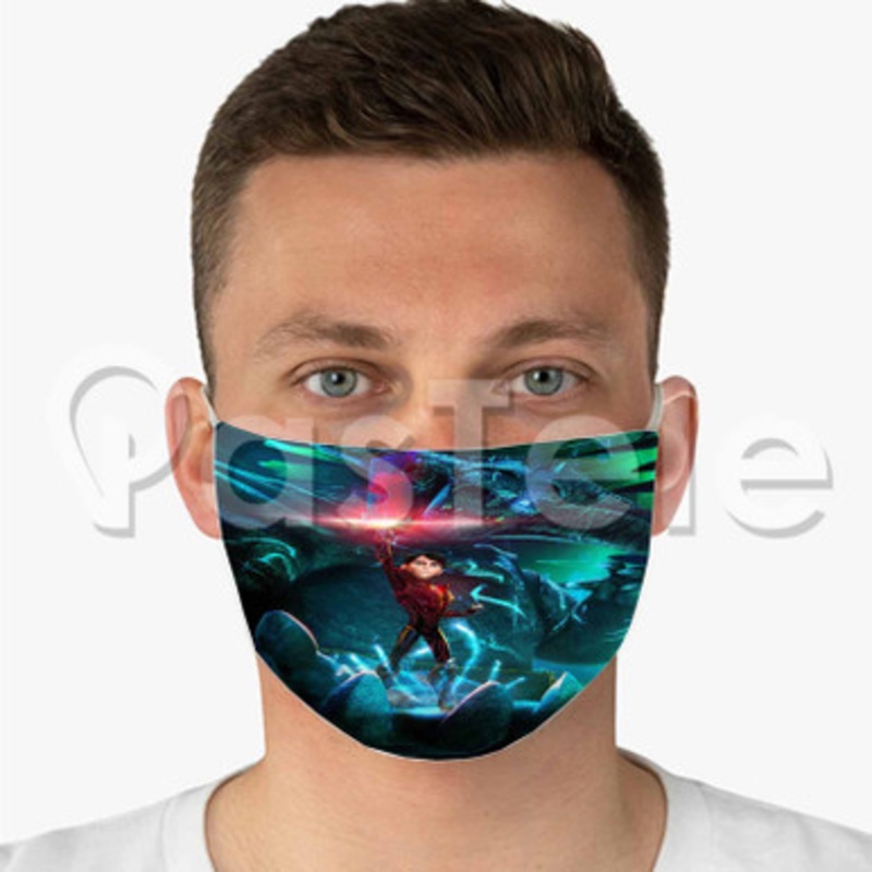 Trollhunters Custom Fabric Face Mask Polyester Two Layers Cloth Washable