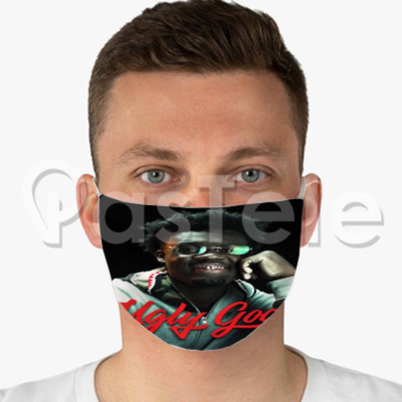 Ugly God Custom Fabric Face Mask Polyester Two Layers Cloth Washable