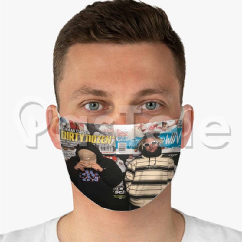 uicideboy Custom Fabric Face Mask Polyester Two Layers Cloth Washable