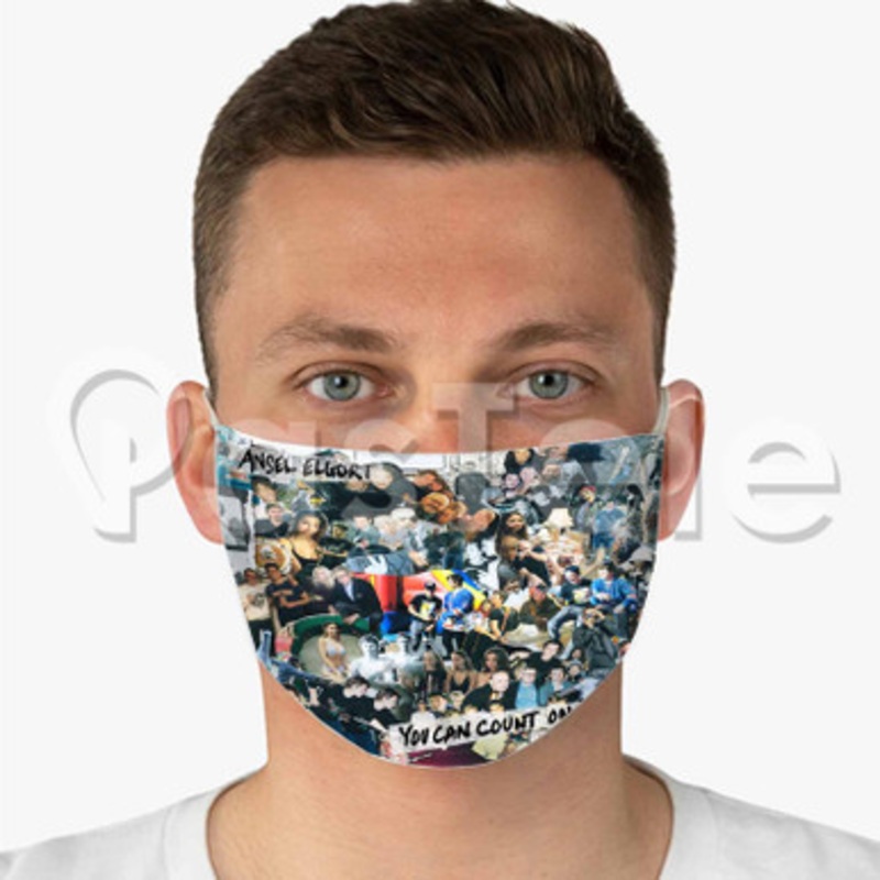 You Can Count On Me Ansel Elgort Feat Logic Custom Fabric Face Mask Polyester Two Layers Cloth Washable