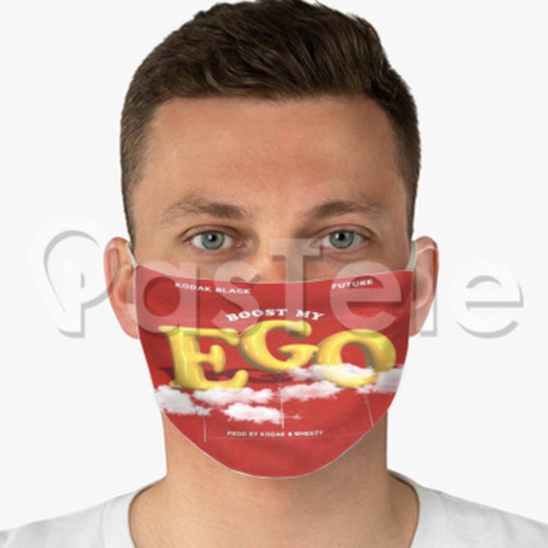 Boost My Ego Kodak Black Feat Future Custom Fabric Face Mask Polyester Two Layers Cloth Washable