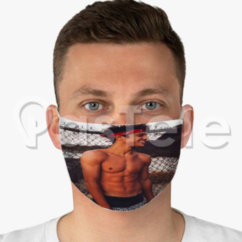 Cameron Dallas Custom Fabric Face Mask Polyester Two Layers Cloth Washable