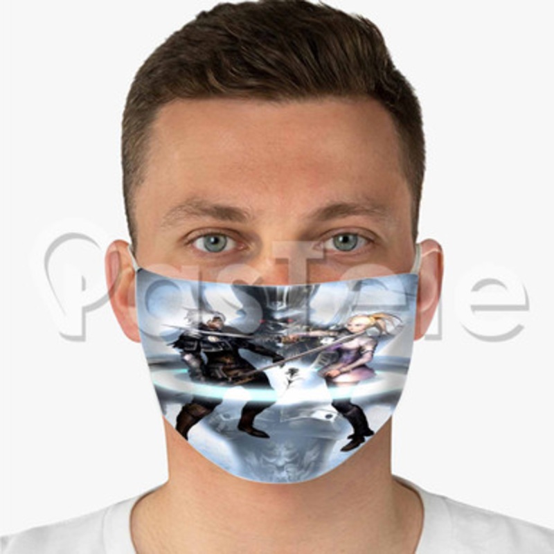 Chaos Rings Custom Fabric Face Mask Polyester Two Layers Cloth