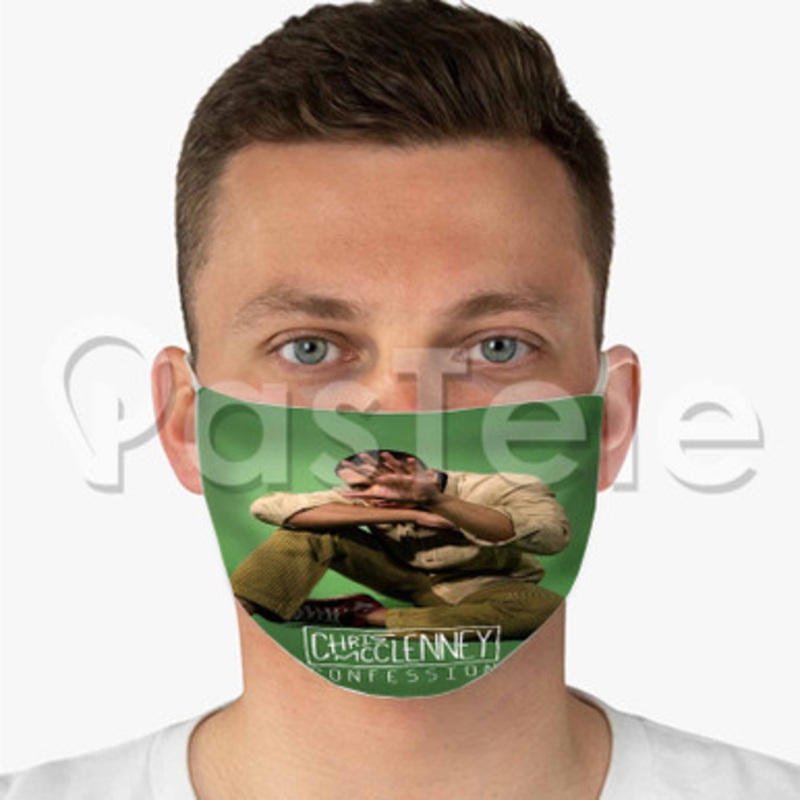 Confession Chris Mc Clenney Custom Fabric Face Mask Polyester Two Layers Cloth Washable