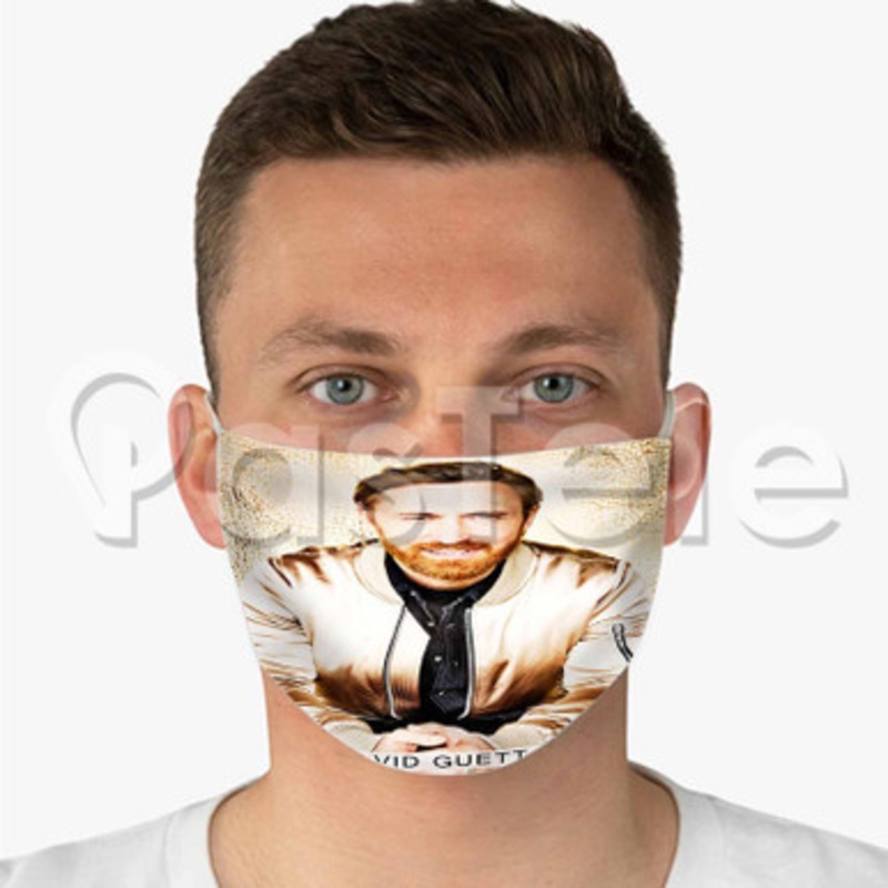David Guetta Custom Fabric Face Mask Polyester Two Layers Cloth Washable
