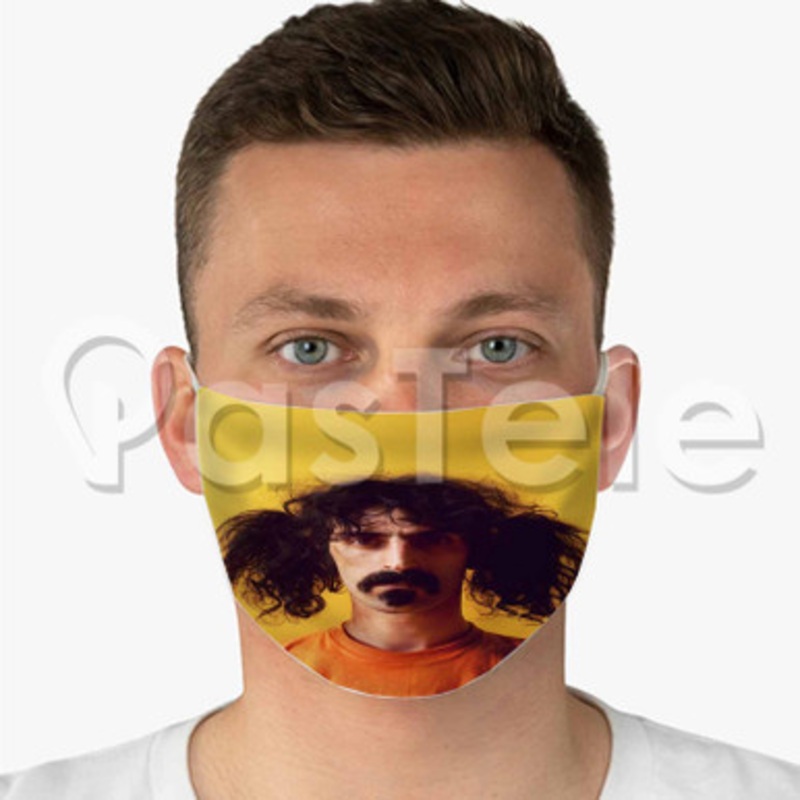 Frank Zappa Custom Fabric Face Mask Polyester Two Layers Cloth Washable