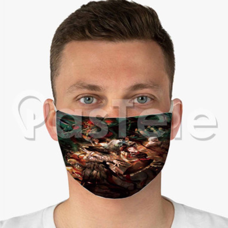 Gekijouban Soushuuhen Overlord Custom Fabric Face Mask Polyester Two Layers Cloth