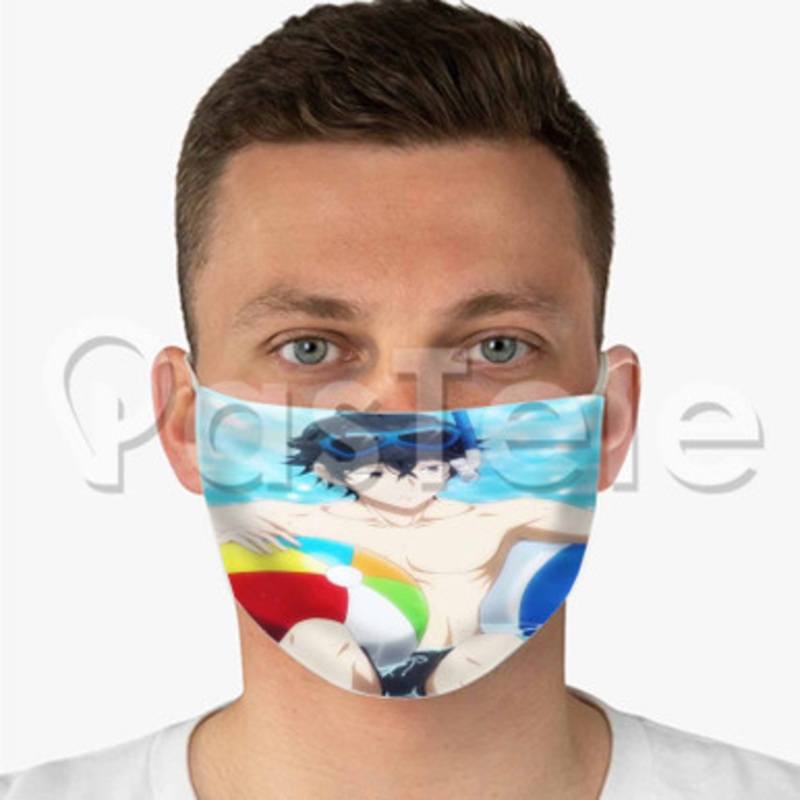 Handa ku Custom Fabric Face Mask Polyester Two Layers Cloth Washable
