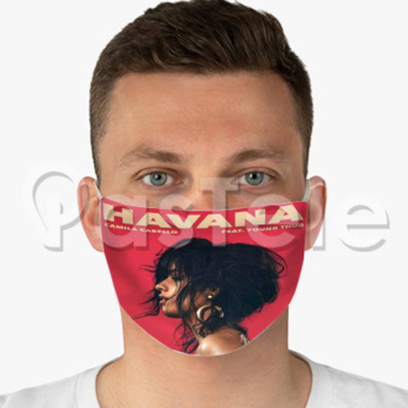 Havana Camila Cabello Feat Young Thug Custom Fabric Face Mask Polyester Two Layers Cloth Washable