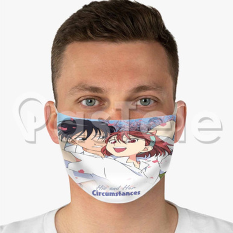 His and Her Circumstances Custom Fabric Face Mask Polyester Two Layers Cloth