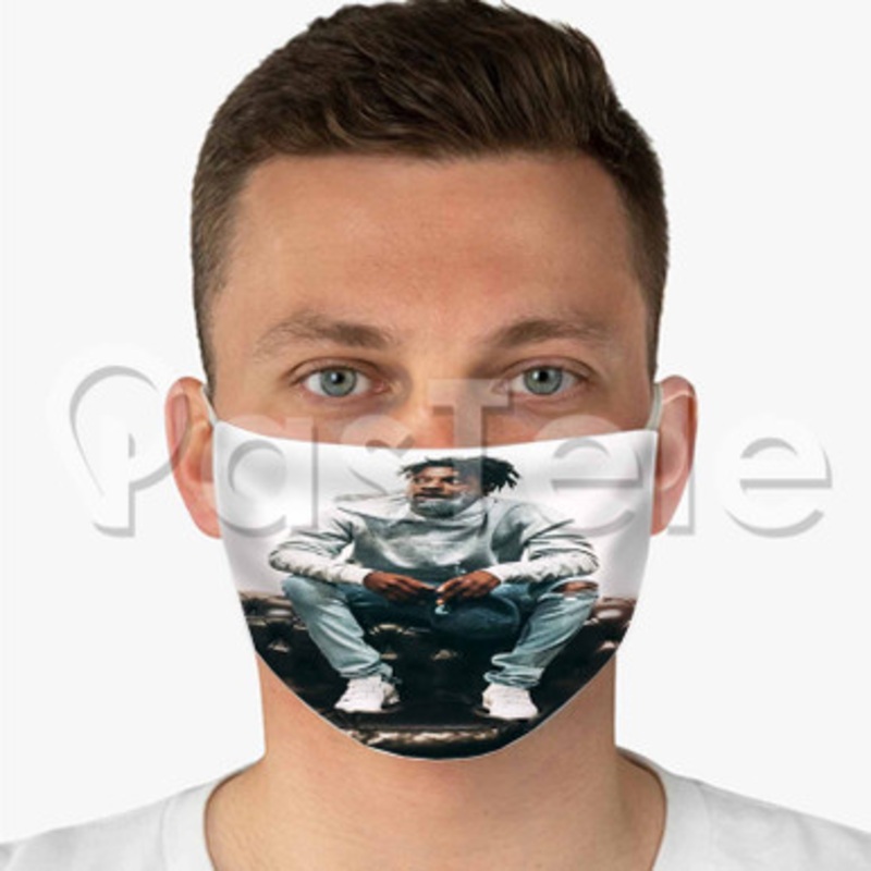 Isaiah Rashad Custom Fabric Face Mask Polyester Two Layers Cloth Washable
