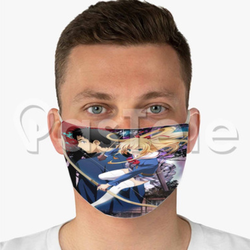 Isuca Custom Fabric Face Mask Polyester Two Layers Cloth