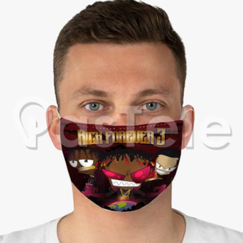 Jay Critch Rich The Kid Talk About Custom Fabric Face Mask Polyester Two Layers Cloth Washable