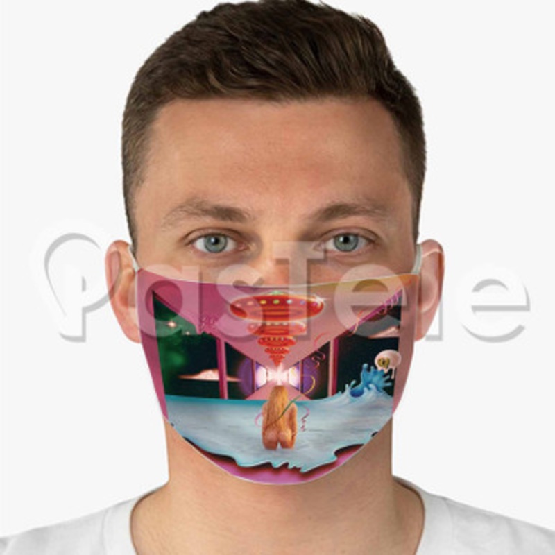 Ke ha Hymn Custom Fabric Face Mask Polyester Two Layers Cloth Washable
