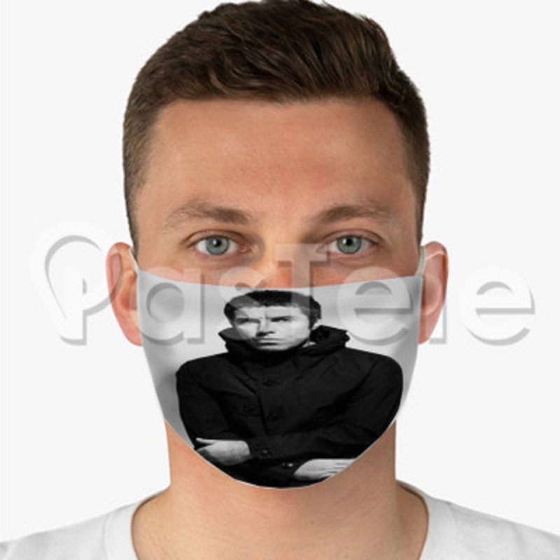 Liam Gallagher Custom Fabric Face Mask Polyester Two Layers Cloth Washable