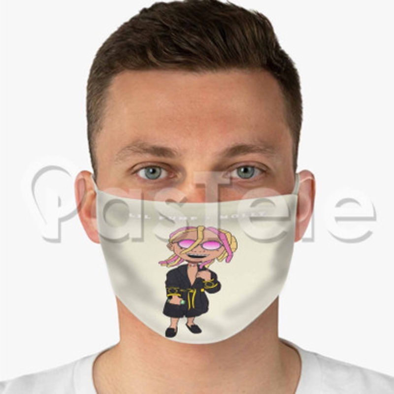 Lil Pump Molly Custom Fabric Face Mask Polyester Two Layers Cloth Washable