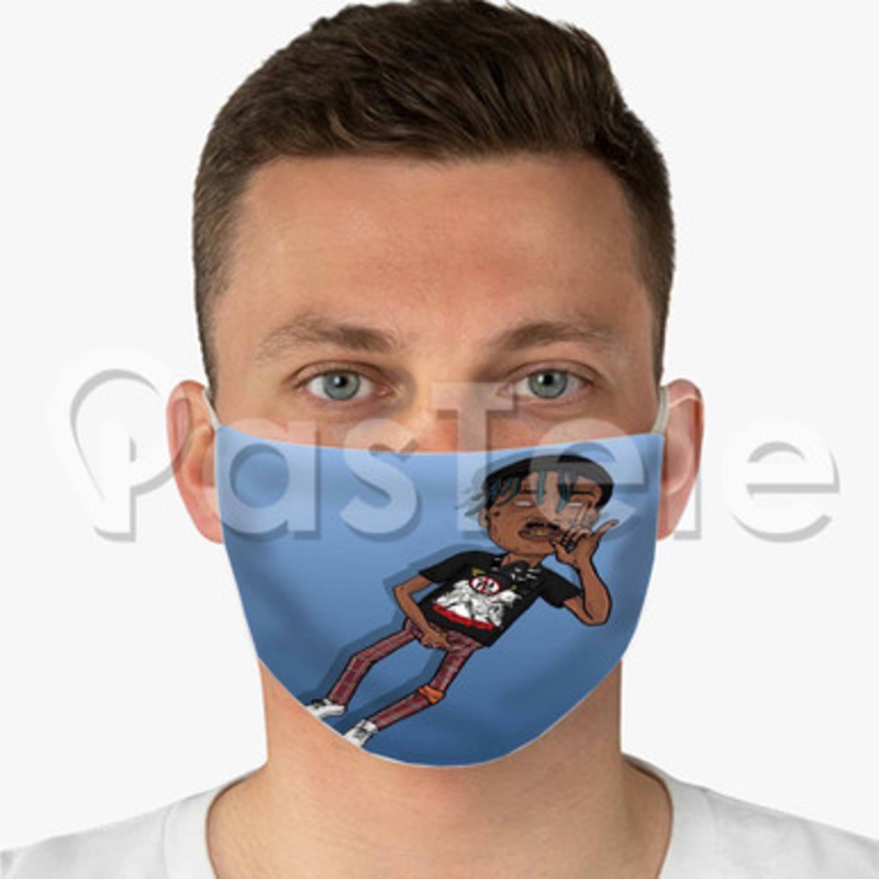 Lil Tracy Custom Fabric Face Mask Polyester Two Layers Cloth