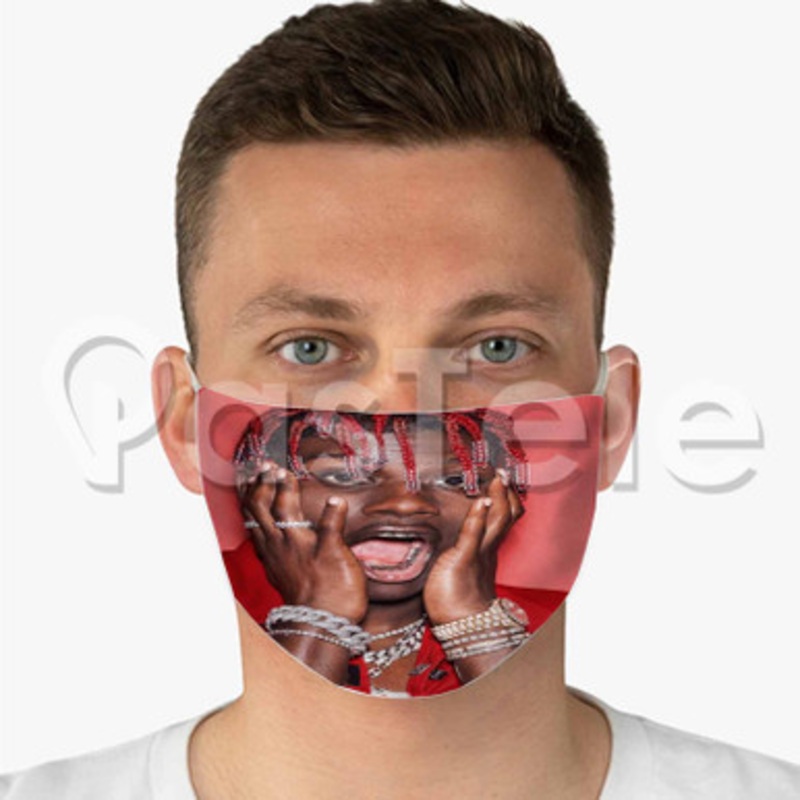 Lil Yachty Custom Fabric Face Mask Polyester Two Layers Cloth Washable