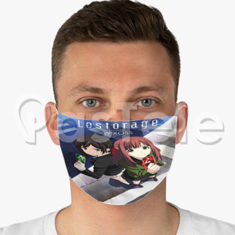 Lostorage Incited WIXOSS Custom Fabric Face Mask Polyester Two Layers Cloth