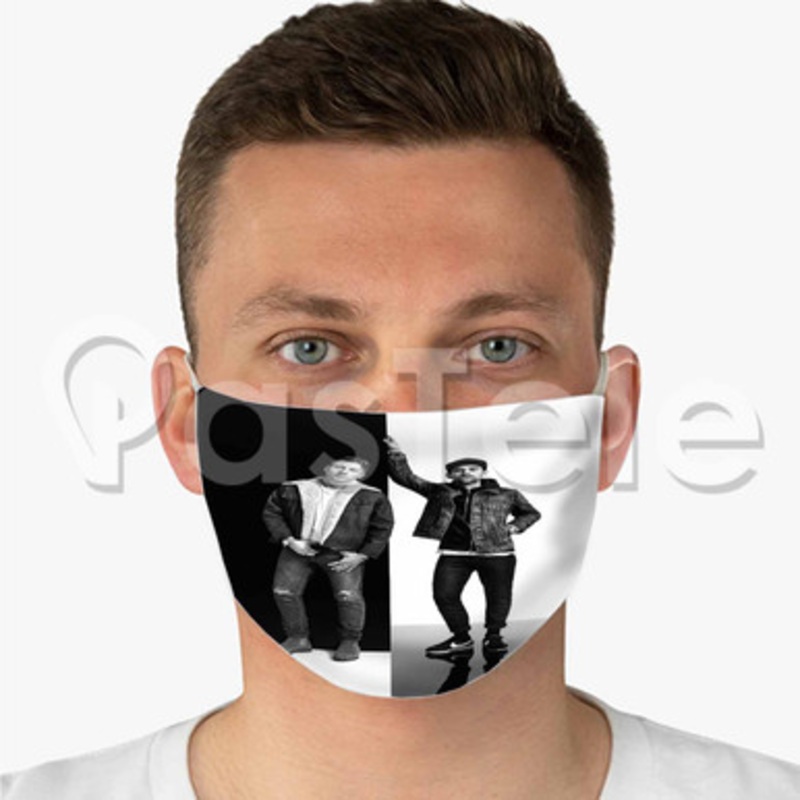 Macklemore Ryan Lewis Custom Fabric Face Mask Polyester Two Layers Cloth